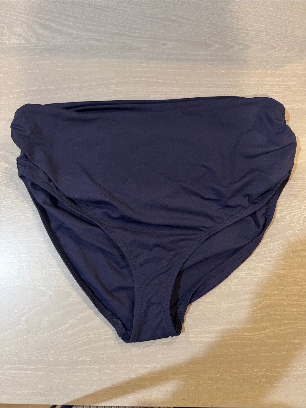 Anne Cole Navy Convertible High-Waist Bikini Bottoms